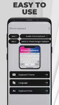 Download iPhone Keyboard Pro - iOS Personalization for Android screenshot 2