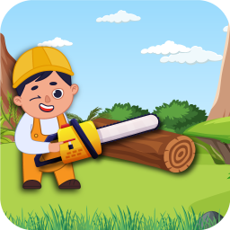 Logo Timber Man - Wood Cutter