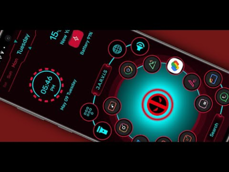 Download Jarvis Scifi: Epic Launcher Personalization for Android screenshot 8