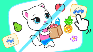 Download Talking Ginger Coloring Education for Android screenshot 3