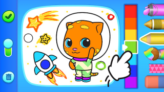 Download Talking Ginger Coloring Education for Android screenshot 5