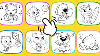 Download Talking Ginger Coloring Education for Android screenshot 6