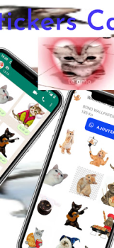 Download WAStickerApps Stickers Cats Contact for Android screenshot 3