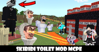 Download Skibidi Toilet 3 mod Minecraft Personalization for Android screenshot 2