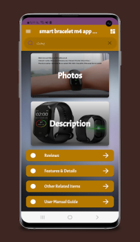 Download Smart bracelet m4 guide Life style for Android screenshot 2