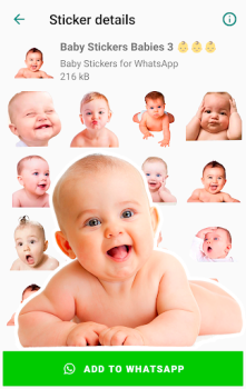 Download Baby Stickers for WhatsApp Contact for Android screenshot 2