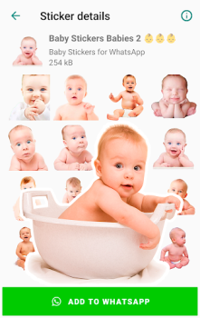 Download Baby Stickers for WhatsApp Contact for Android screenshot 4