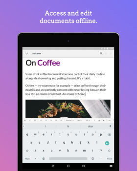 Download Zoho Writer - Document Editor Work for Android screenshot 4