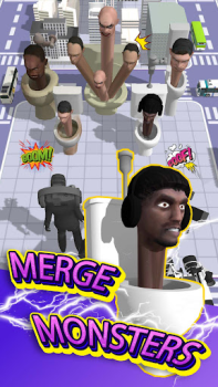 Download Merge Toilet Monster Battle Action for Android screenshot 5
