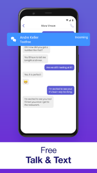Download Text Free: Second Phone Number Social for Android screenshot 4