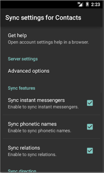 Download CardDAV-Sync free Work for Android screenshot 6