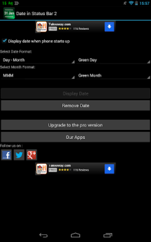 Download Date Status Bar 2 Work for Android screenshot 3