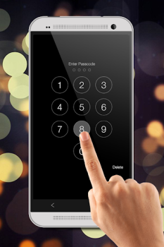Download Glowing Clock Locker - Blue Personalization for Android screenshot 3