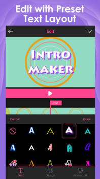 Download Intro Maker -video intro outro Video Players & Editors for Android screenshot 2