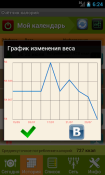 Download Счетчик калорий - Lite Health & Fitness for Android screenshot 6