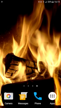 Download Fireplace Live Wallpaper Personalization for Android screenshot 2