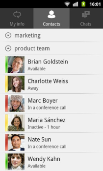 Download Lync 2010 Business for Android screenshot 2