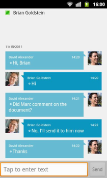 Download Lync 2010 Business for Android screenshot 3