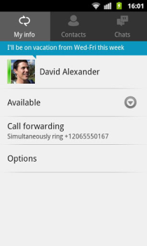 Download Lync 2010 Business for Android screenshot 4