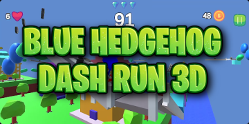 Download Blue Hedgehog Dash Run 3D v2 Adventure for Android