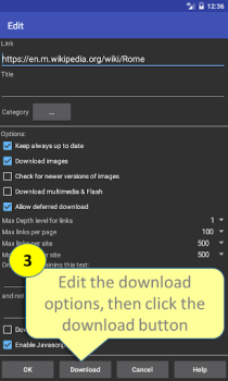 Download Offline Browser Contact for Android screenshot 3