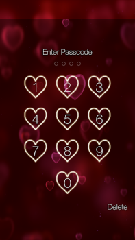 Download Heart Lock Screen Personalization for Android screenshot 2