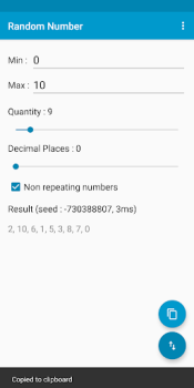 Download Random Number Tools for Android screenshot 2