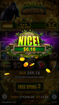 Download Gorilla Mayhem Slot Casino Casino for Android screenshot 3