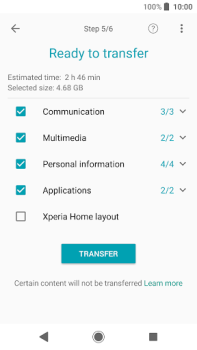 (Old version) Xperia Transfer Mobile