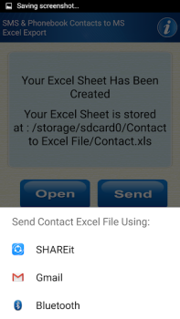 Download Save Phonebook & SMS to Excel Tools for Android screenshot 4