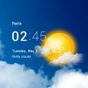 Download  Transparent clock and weather