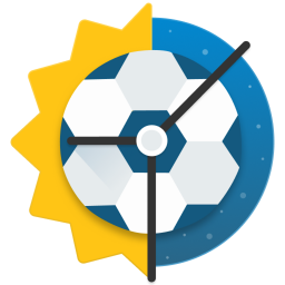 Logo Clock Widget Football