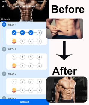 Download Home Workout - Fit in 28 Days Health & Fitness for Android screenshot 2