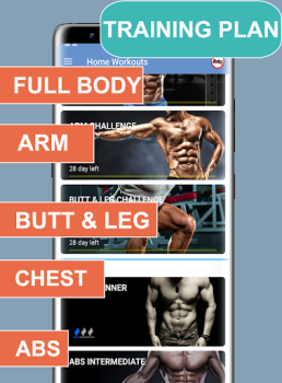 Download Home Workout - Fit in 28 Days Health & Fitness for Android screenshot 4