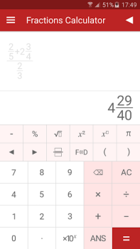 Download Fractions Calculator Education for Android screenshot 3