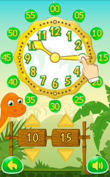 Download Dino Time: free learning clock Learning Games for Android screenshot 2
