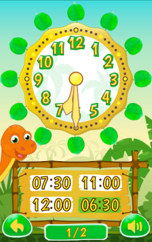 Download Dino Time: free learning clock Learning Games for Android screenshot 3