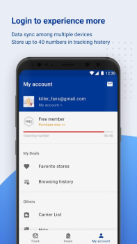 Download 17TRACK Package Tracker Work for Android screenshot 6