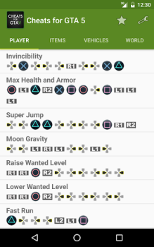 Download Cheat Codes for GTA5 Entertainment for Android screenshot 7