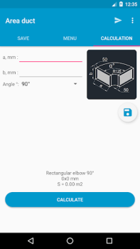 Download Area duct HVAC Tools for Android screenshot 4