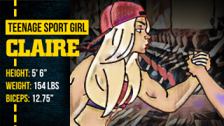 Download Armwrestling With Muscle Girls Sport games for Android screenshot 2
