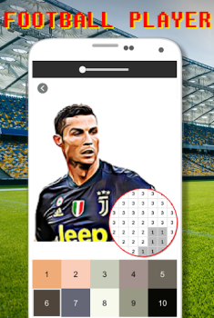 Download Football Logo Coloring By Number Puzzles for Android screenshot 3