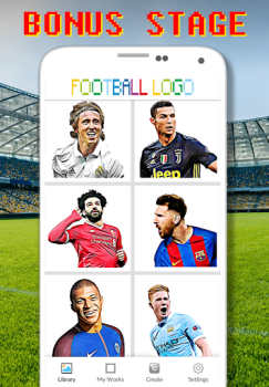 Download Football Logo Coloring By Number Puzzles for Android screenshot 4