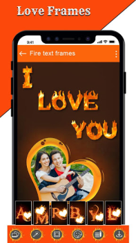 Download Fire Text Photo Frames App Photo for Android screenshot 2