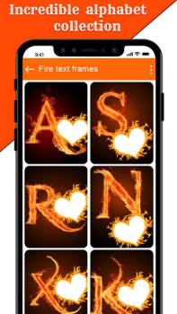 Download Fire Text Photo Frames App Photo for Android screenshot 3