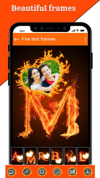 Download Fire Text Photo Frames App Photo for Android screenshot 6