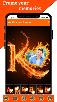 Download Fire Text Photo Frames App Photo for Android screenshot 7
