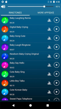 Download Baby Sounds Ringtones Personalization for Android screenshot 2