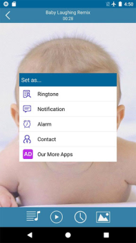 Download Baby Sounds Ringtones Personalization for Android screenshot 4