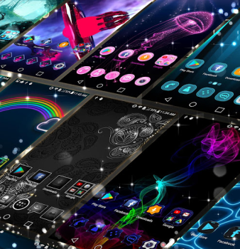 Download Black Theme Launcher Personalization for Android screenshot 2